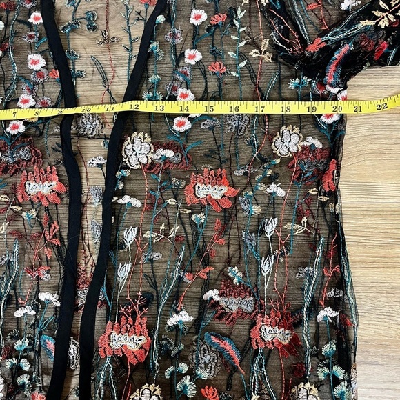 Ruff Hewn Embroidered Floral Cardigan - Size Large - Picture 4 of 8